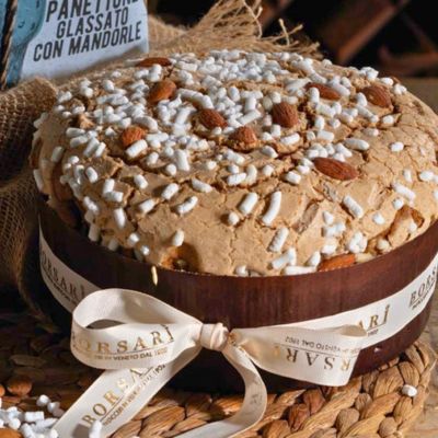Panettone Glazed with Almonds